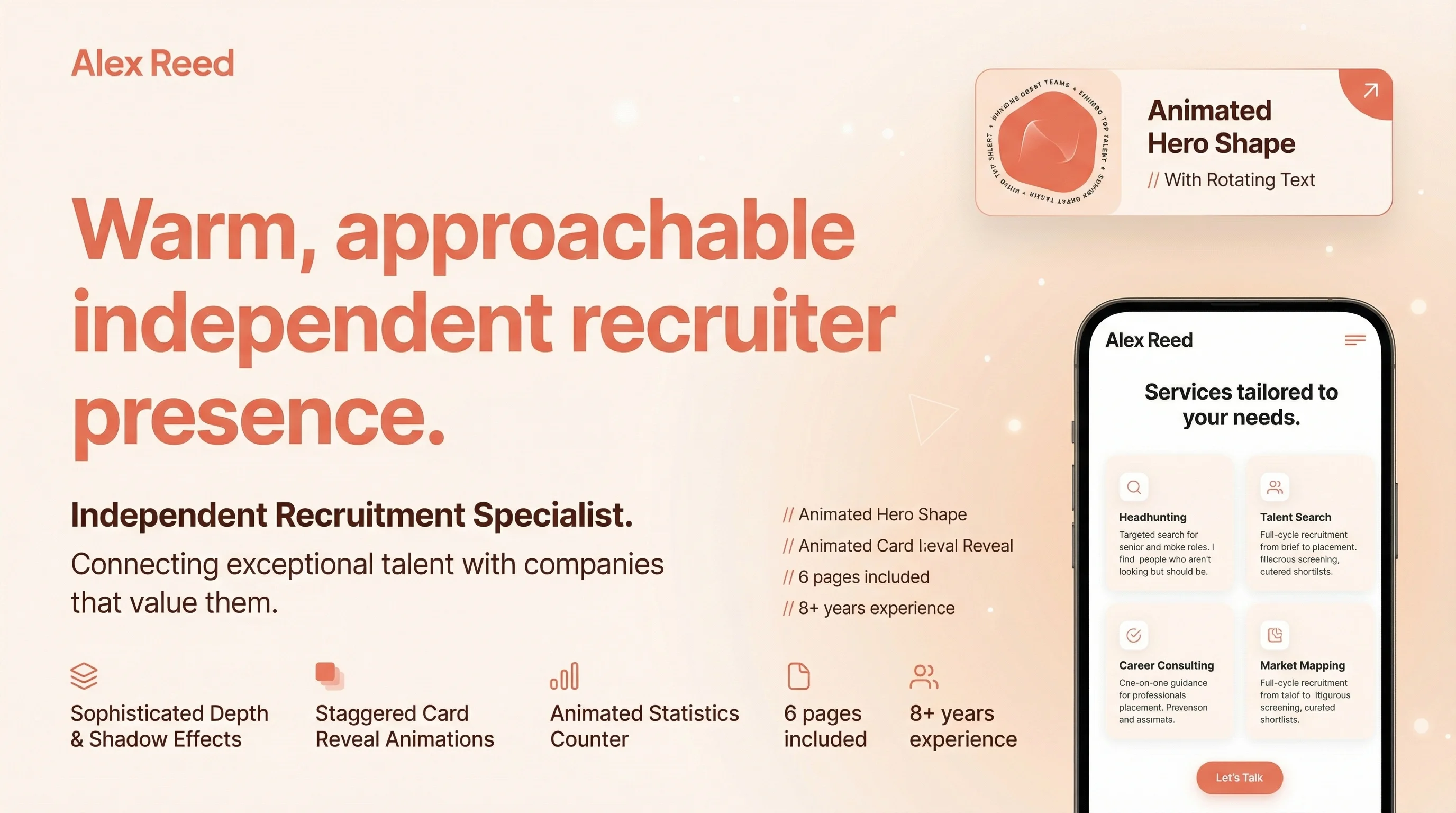 Solo Recruiter template preview